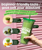 MATCHA DNA Thé Vert Matcha en Poudre Certifié Biologique (454 g/16 oz Boîte de conserve)