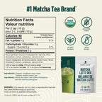 Jade Leaf Matcha Mélange matcha latte bio – Mélange sucré de style café de qualité supérieure avec poudre de thé vert d'origine japonaise authentique (sachet de 150 g)
