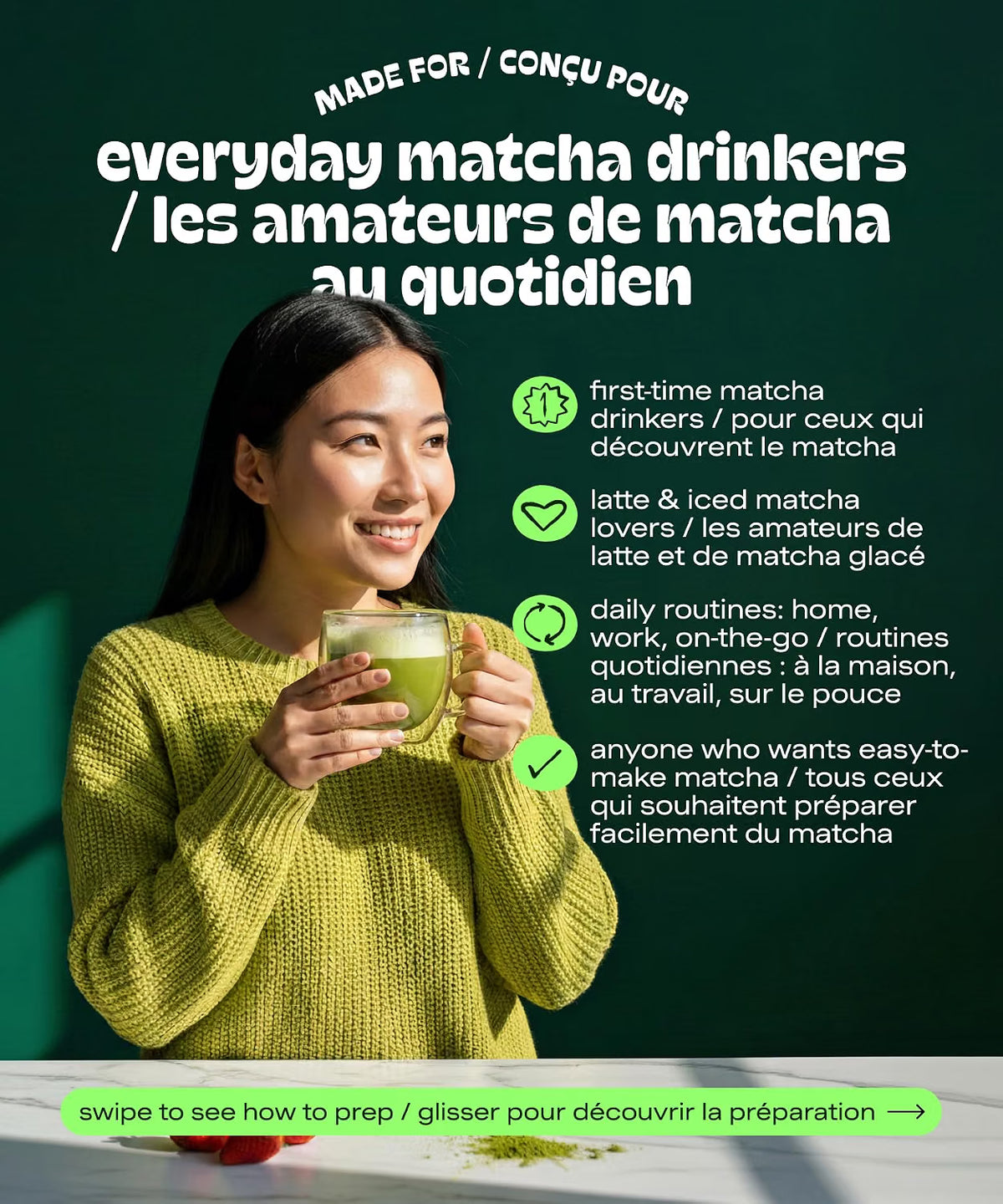 MATCHA DNA Thé Vert Matcha en Poudre Certifié Biologique (454 g/16 oz Boîte de conserve)