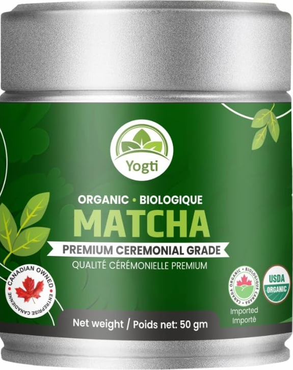Poudre de thé vert matcha biologique – Qualité cérémoniale – Boîte de 50 g