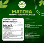 Poudre de thé vert matcha biologique – Qualité cérémoniale – Boîte de 50 g