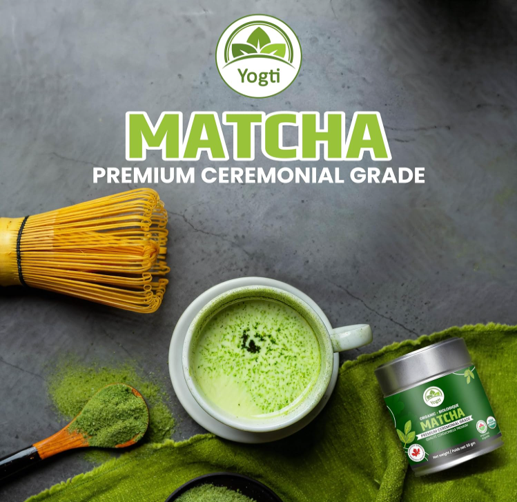 Poudre de thé vert matcha biologique – Qualité cérémoniale – Boîte de 50 g