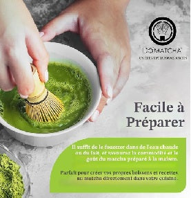 DoMatcha Thé vert, poudre de matcha biologique de récolte d'été, boîte de 80 g